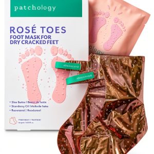 Rosé Toes Foot Mask Patchology Hydrating Rose Gold-0