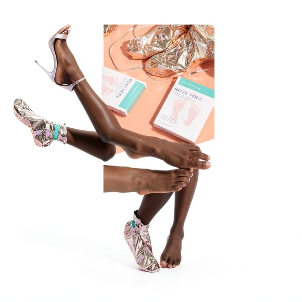 Rosé Toes Foot Mask Patchology Hydrating Rose Gold-2