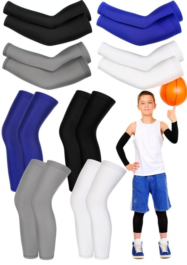 Kids Compression Sleeves SportFlex Breathable Fit-0